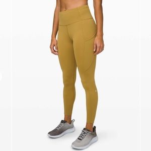 Lululemon Fast and Free Workout Tight 25" Non-Reflective Grape Leaf 12 Leggings